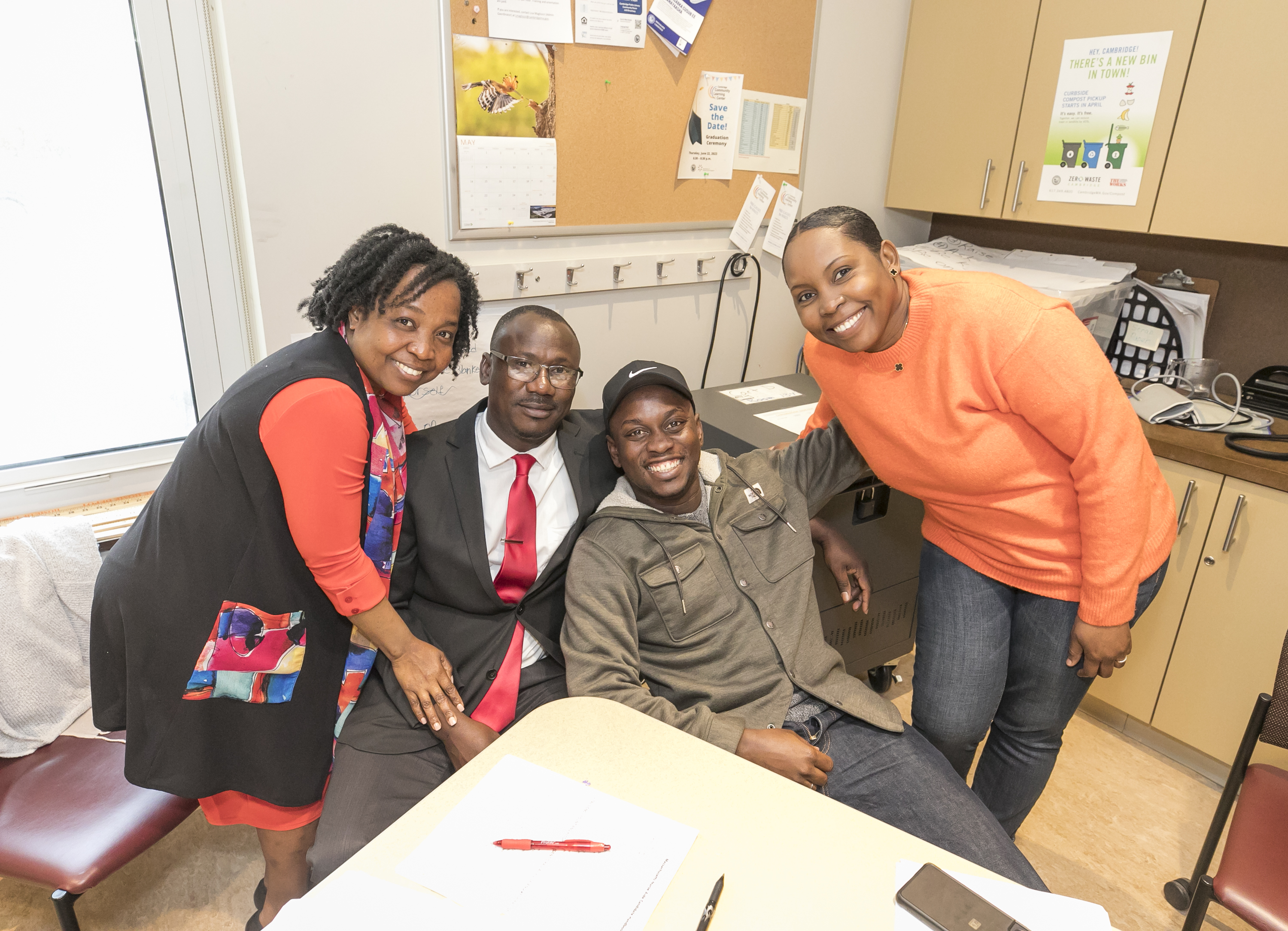 CLC smiling students