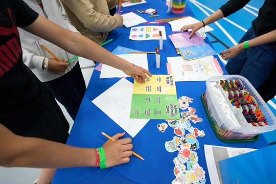an aerial view of math games