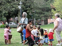 drumming in the park
