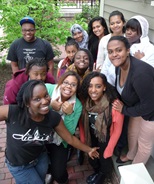 Group photo of Youth interns smiling