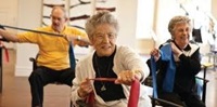 Seniors exercising