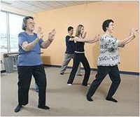 Seniors exercising