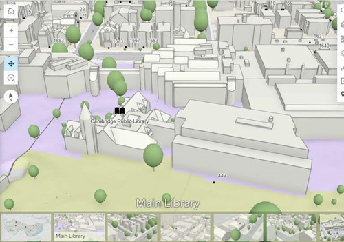 Screenshot of 3D Libraries 3D Web Scene