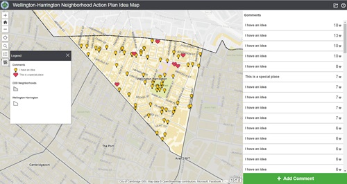Wellington-Harrington Neighborhood Action Plan Idea Map
