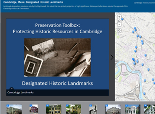 historic landmarks, story map, map, gis, historical
