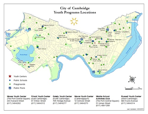 Cambridge Youth Services Map