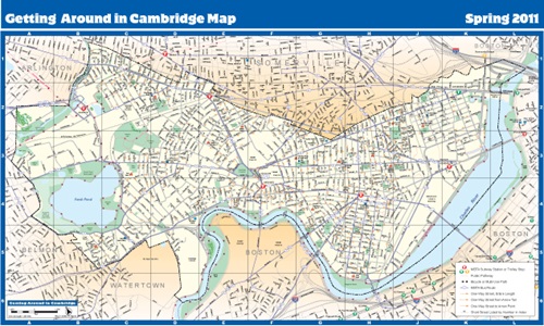 getting around cambridge map