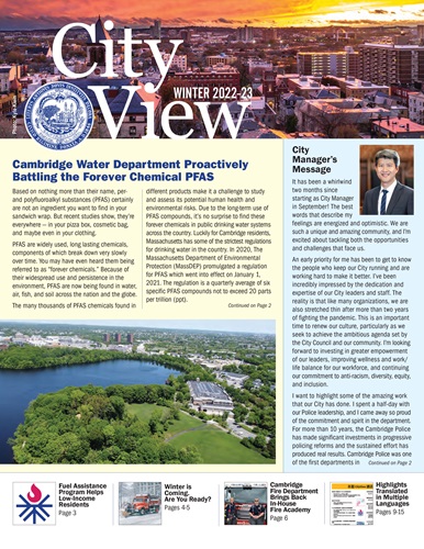 Cover image of the Winter 2022-23 issue of CityView Newsletter