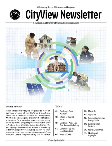 Cover image of the Winter 2026 issue of CityView Newsletter Winter Spring 2026