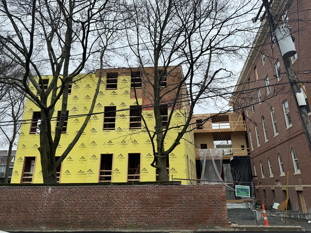 An affordable housing property under construction at 116 Norfolk Street.