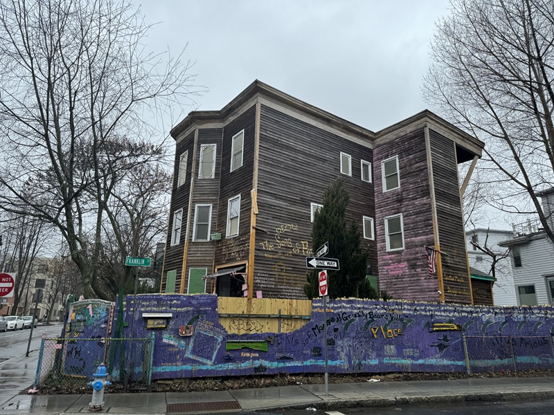 37 Brookline Street, the site of future affordable housing units.