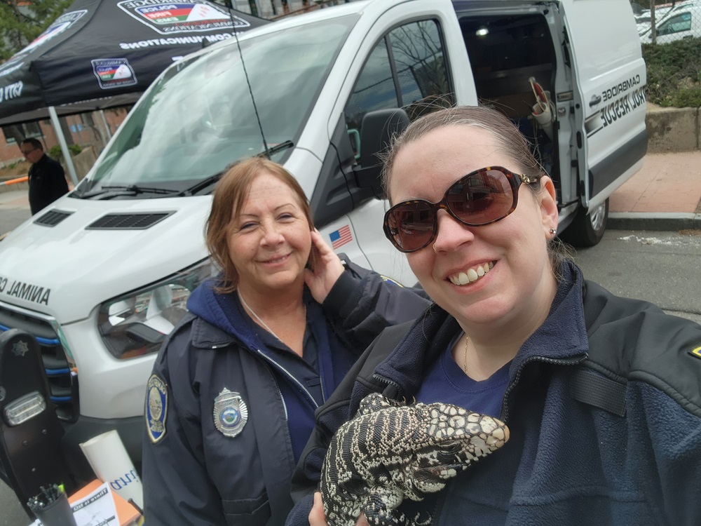 Animal Control Officers hold one of their favorite reptiles