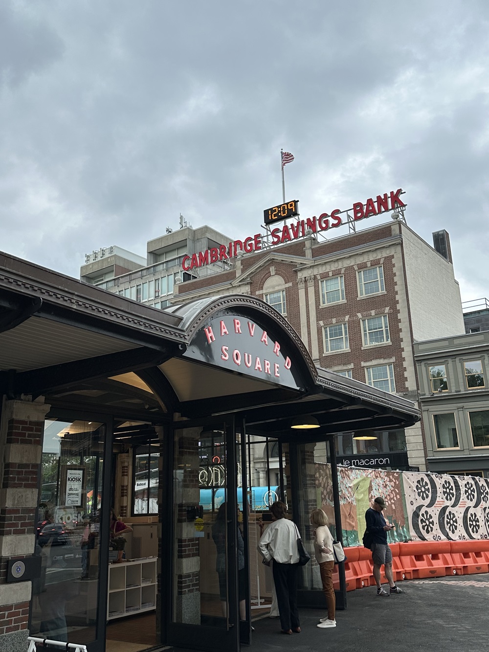 Exterior view of the historic Harvard Square KiOSK.