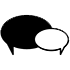 Icon of speech bubbles