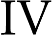 Roman numeral IV