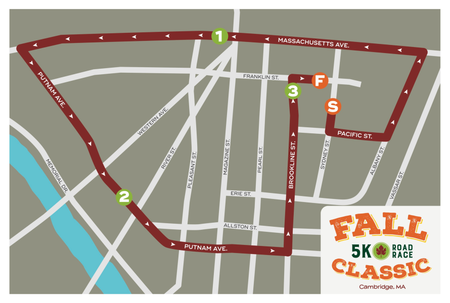 Map of 5k races location