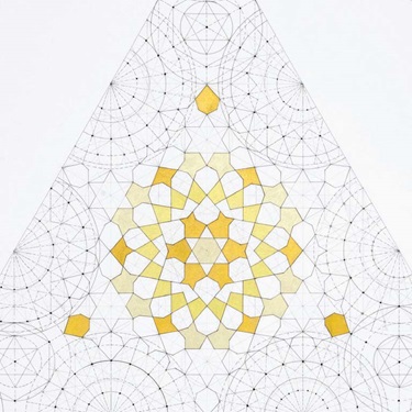 Dana Awartani, “Octahedron within a Cube from the Platonic Solid Duals Series” (detail) 