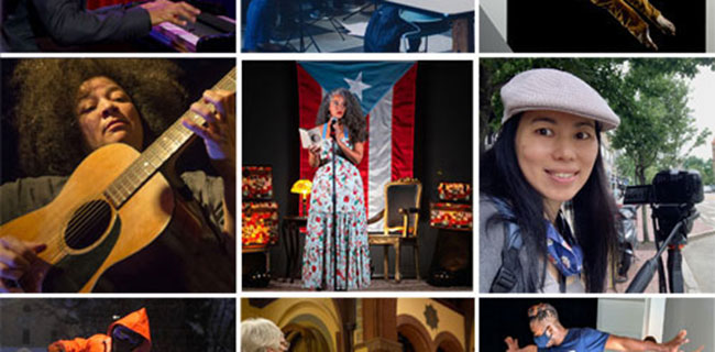 Portraits of 2022 Cambridge Arts grant recipients.