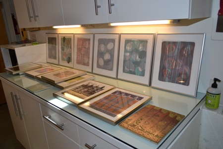 Variations of different artwork on display during Cambridge Open Studios.