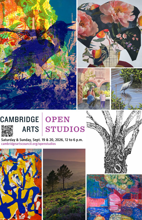 Cambridge Arts Open Studios: Saturday & Sunday, Sept. 19 & 20, 2026, 12 noon to 6 p.m.
