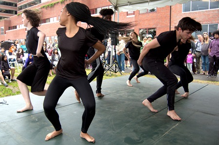 Cambridge Rindge and Latin School dancers.