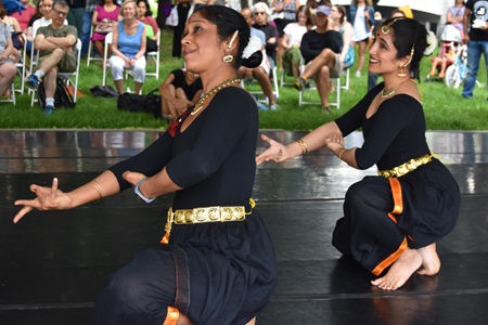 NATyA Dance Collective performs at the 2018 River Festival.