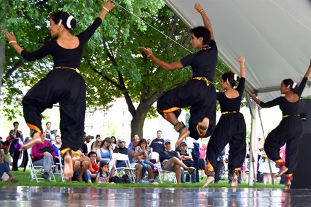 NATyA Dance Collective performs at the 2018 River Festival.