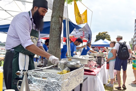 India Pavilion serves up lunch as one of the 2018 River Festival World of Food.