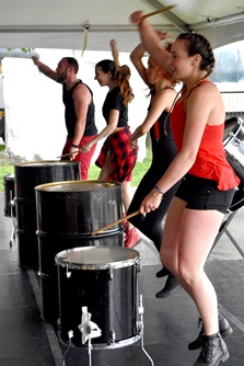 DrumatiX performs at the 2018 River Festival.