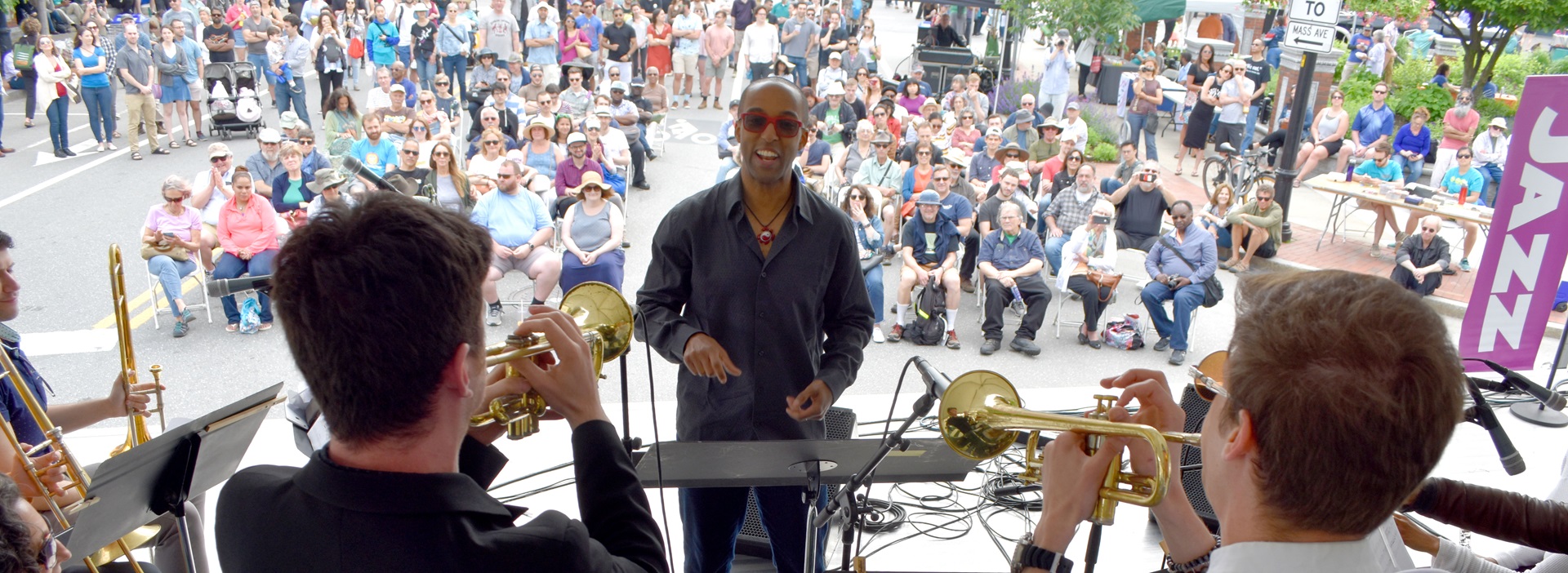 Kevin Harris Project performing on the Jazz, R&B & World Music Stage at the 2019 Cambridge Arts River Festival.