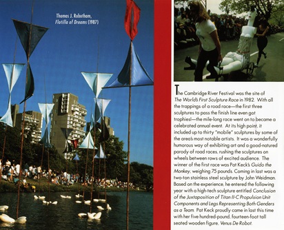 Guide to Temporary Public Art at the Cambridge Arts River Festival.