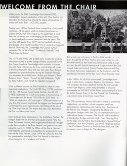 Cambridge Arts River Festival program, 1997.