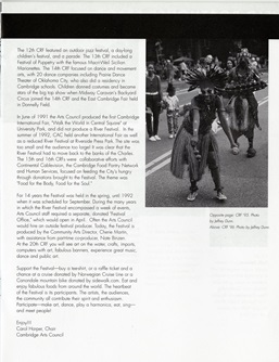 Cambridge Arts River Festival program, 1997.