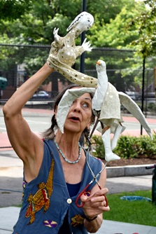 Mystic Paper Beasts performed at Greene Rose Heritage Park on July 8, 2019, for the Cambridge Arts Summer In The City series.