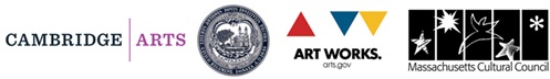 Logos for Cambridge Arts Council, Art Works, Mass Cultural Council
