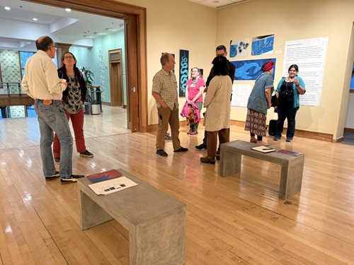 Opening reception of “Spirits of Inspiration” at Gallery 344. Photo by Cambridge Arts.