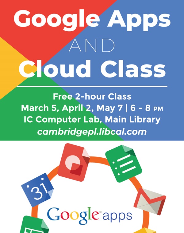 google apps course Cambridge Public Library