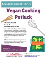Event image for Cooking Concepts Series: Vegan Cooking Potluck (Collins)