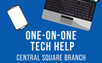 Event image for One-on-One Tech Help (Central Square Branch)