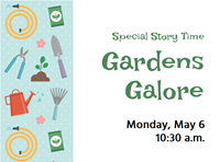 Event image for Special Story Time: Gardens Galore (Collins)