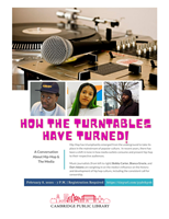 Event image for How The Turntables Have Turned! A Conversation About Hip-Hop & The Media