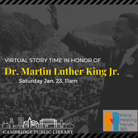 Event image for Virtual Story Time in honor of Dr. Martin Luther King Jr.