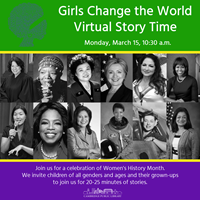 Event image for Girls Change the World Virtual Story Time