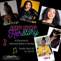 Event image for Hip Hop HERstory: A Discussion of Influential Women in Hip Hop
