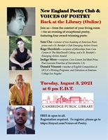 Event image for New England Poetry Club: Voices of Poetry (Virtual)