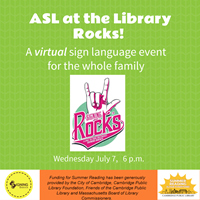 Event image for Summer Reading: ASL Night at the Library (Virtual)