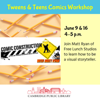 Event image for Tweens & Teens Comics Workshop