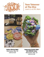 Event image for Teen Takeover at The Hive (Main): Augmented Reality with Merge Cubes