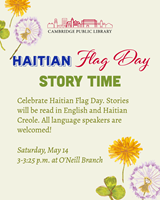 Event image for Haitian Flag Day Story Time (O'Neill)
