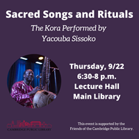 Event image for Sacred Songs and Rituals: The Kora Performed by Yacouba Sissoko